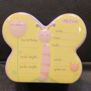 GUND Happy Moments Ceramic Baby Butterfly Bank